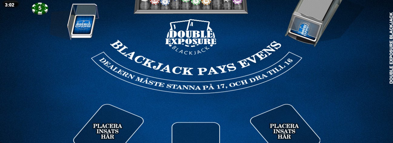 Tips och råd för att spela Double Exposure Blackjack